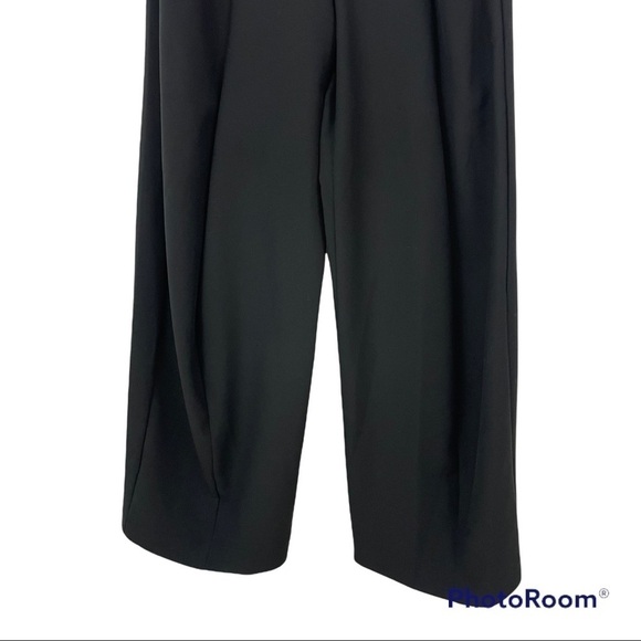 Matthildur Handmade High Rise Black Wide Leg Pants Medium - Picture 4 of 16